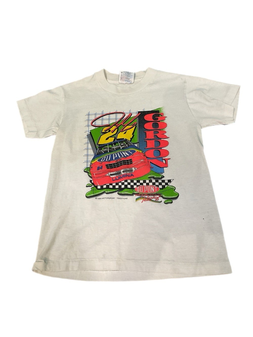 Vintage 1994 Jeff Gordon #24 DuPont NASCAR T-Shirt Youth